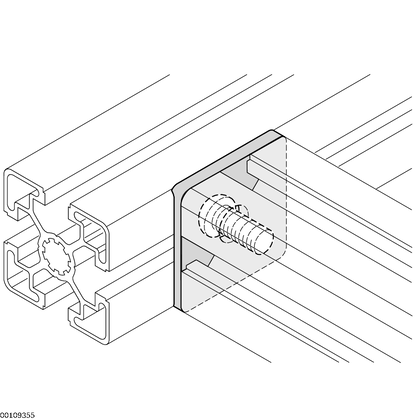 Radial compensation 45x45, grey