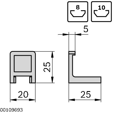 Detent spring n8/n10 transp.