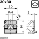 Radial compensation 30, grey