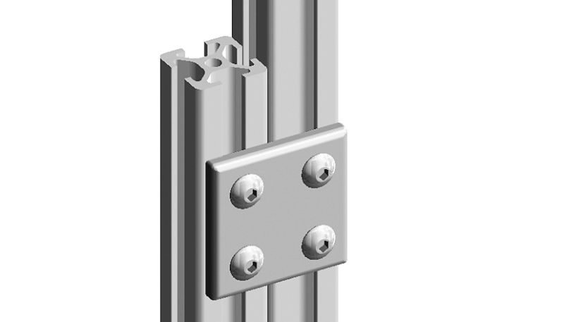 Plaque de connection rectangulaire 90x90