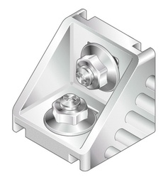 [3842523561] Gusset 45x45 kit (équerre avec boulonnerie)